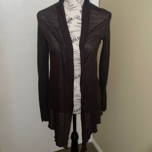 Bcbg Maxazria brown sheer lightweight sweater size XS/S